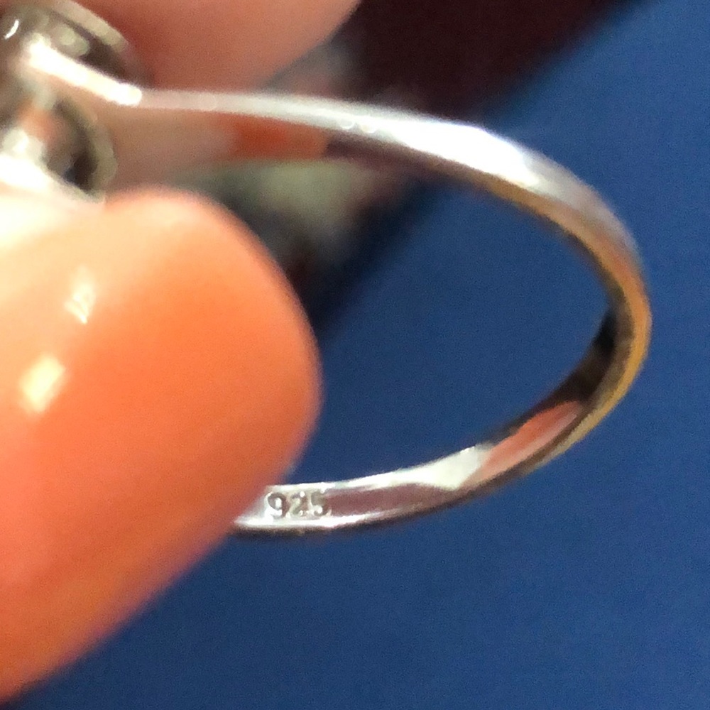 Genuine Ruby Ring With Cz Sterling - image 4